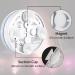 Yotun Underwater LED Pool Lights - 4PCs RGB Color Changing with RF Remote Control | IP68 Waterproof Suction Cup Decorative Lights for Pools & Ponds - Buy Online on SooperMarket.com