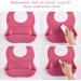 Vicloon 2PCS Silicone Baby Bib Set | Waterproof Baby Feeding Bibs with Fork Spoon | Adjustable & Easy to Clean | Unisex Toddler Bibs (Pink-Yellow) - Buy Online on SooperMarket.com