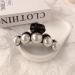 3-Piece Large Pearl Hair Claw Clips Set - White, Black, Brown | Strong Hold Acrylic Design for Women - Fashion Hair Styling Barrette & Wedding Hair Decor - Buy Online on SooperMarket.com