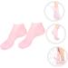minkissy 3 Pairs Sock Feet Lotion Silicone Gel Moisturizing Heel Sleeves Spa Rejuvenate Birth Control Wallet Knee Scooter Pad Gel Booties Skin Dry Cracked Gel Pillow Miss Sebs Foot Pink - Buy Online on SooperMarket.com