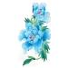 TAFLY Arm Temporary Tattoos Blue Flower Sexy Transfer Body Art Tattoos for Women 5 Sheets
