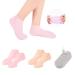 KVMDAZ gel socks moisturizing socks soft moisture-giving gel socks gel spa socks for repair and softening dry cracked feet