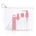 ANKROYU Travel Bottle Set Leak Proof Shampoo Liquid Squeeze Bottle Refillable Cosmetic Container for Shampoo/Body Wash/Lotion(6 Sets-A) 6 Sets A