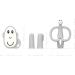 Matchstick Monkey Antimicrobial Teething Starter Set - Flat Face & Animal Teethers, Silicone Finger Toothbrushes - Grey Monkey Set for Babies 3 Months - Buy Online on SooperMarket.com