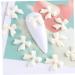 50pcs 3D Bowknot Nail Charms for Nail Art - White Resin Decorations | DIY Manicure Accessories - Buy Online on SooperMarket.com