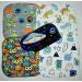 Set of 5 Little Monster Printed Flannel 8x8 Inch 1 Ply Wipes - Buy Online on SooperMarket.com