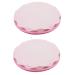 SGerste Adhesive Eyelash Extension Palette Holder - Crystal Glass 4.5cm Pink - 2 Pack for Professional Use - Buy Online on SooperMarket.com