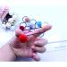 10 Elastic Ball Hair Ties - Plush Pom Pom Ponytail Holders for Women & Girls - Red - Comfortable & Practical - Buy Online on SooperMarket.com