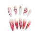 Temperament-enhancing manicure new Chinese gradient hand-painted hand-worn manicure finished product whitening nail patch.(S)