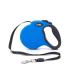 Ddoxx dog leasic - stable reflective nylon strip dog leash bite -proof - roller leash break & lock system - m (blue) m |5 m |Up to 20 kg blue