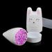 Nail Stamper Clear Nail Art Jelly Stamper Plate Scrapers Set Jelly Silicone Nail Art Stamper Scraper with Cap Nail Stamp Stamping Tools