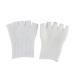 PLAFOPE 1 Pair Five Toe Gel Socks Dry Feet Gel Socks Fingerless Gloves Five Finger Socks Open Toe Socks Foot Moisturizing Socks Foot Spa Socks Open Toe Gel Socks Men Gel Feet Sock White