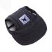 EGURS DOUS BASSEBALL HATES PEACE SUNBONNET SONNECTION DOC HUDE CAP Dog Hut For Small Medium and Large Dogs and Cats Denim Black XL