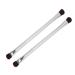 Soft Hair Eyeshadow Brush Set Silver Double Ended Makeup Brush for Women Precise Application with Supple Fiber Hair Convenient for Home and Stage Makeup