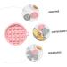 MAGICLULU 3pcs Mold Silicone Bakeware Cookie Silicone Baking Pad Heart Baking Pan Waffle Maker Mould Fondant Round Silicone Muffin Pan Silicone Waffle Mould Baking Tools Silica Gel Waffles 12X11X1.6CM Random Color - Buy Online on SooperMarket.com