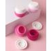 Gemice Travel Containers for Toiletries Silicone Cream Jars TSA Approved Travel Size Containers Leak-proof Travel Accessories with Lid for Cosmetic Makeup Face Body Hand Cream (4 Pieces) Red - Buy Online on SooperMarket.com