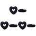 Heart-Shaped Black Hair Bun Maker - Create Beautiful Hair Donuts - Buy Online on SooperMarket.com
