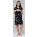 happy mama Labor Delivery Hospital Gown Breastfeeding Maternity - Black With Stars - Buy Online on SooperMarket.com