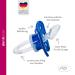 Dentistar Silikon Night Schnuller Set - Size 3 (14+ Months) - Luminous Baby Pacifiers - Dental Approved - Made in Germany - Moon & Blue Design - Buy Online on SooperMarket.com