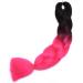 Tess Braids Extensions 60 cm - Jumbo KanCalon Ombre Hair Braids (Black/Pink) | 100g Bundle for Single-Laid Box Braids - Buy Online on SooperMarket.com