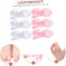 FOMIYES Double Hole Toe Splitter Hammer Straightener & Pedicure Tools - 12pcs | Bunion Orthopedic Toe Separator & Foot Valgus Protector - 5.6x2cm - Buy Online on SooperMarket.com