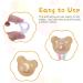 Vicloon Silicone Baby Dummy Pacifier Holder Clip Adapter - 12Pcs Transparent White - Buy Online on SooperMarket.com