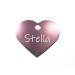 Dog brand cat brand heart pet aluminum |Dogs & cats |Including engraving |Many colors |Fastening ring |Light - robust (pink)
