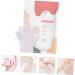 Healeved 2 Pairs Moisturizing Cover Exfoliating Treatment Dry Moisturizer Care Socks Moisturizing Gloves Remover Socks Cat Paw Spa Non-Woven Fabric White - Buy Online on SooperMarket.com