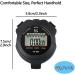 Sports Stopwatch Timer - Digital Clock Calendar Alarm - Shockproof for Running Swimming Referee - Black (2 Pcs) - Buy Online on SooperMarket.com