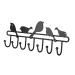 ABOOFAN 7 Coat Rack Keychain Key Fob Hat Hooks Towel Hooks Coat Hook -Mounted Student Wall Mount