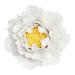 ORFOFE Wall Flower Sculpture 1Pc peony flower wall decoration home decoration Ceramic wall art Ceramic Flower Flower Wall White 7x7cm