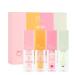 Hydrating Lip Glow Oil  Moisturizing Lip Oil Gloss Transparent Plumping Lip Gloss  Fruit Extract Lip Oil Set Tinted for Dry Lip and Lip Care