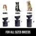 Gorilla Grip Portable Dog Water Bottle - Leak Proof 20oz Silicone Dispenser for Puppy Walks, Travel, Hiking - Keep Pets Hydrated on the Go - Black - Buy Online on SooperMarket.com