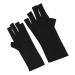 Fingerless UV Protection Manicure Gloves 2 Pairs UV Gloves Excellent Elasticity Art UV Blocking Gloves for Nail Gel Dryer Professional Fingerless Gloves for Protecting Hands from UV Nail Lamp Black - Buy Online on SooperMarket.com
