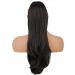 PORSMEER 26 Black Drawstring Ponytail Extension - Synthetic Hairpiece for Women/Girls, Natural Straight Wavy End, Daily Use/Party - Black-2 - Buy Online on SooperMarket.com
