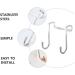 NAMOARLY 6pcs Back of Door Hooks Hat Wall Hooks Kitchen Cabinet Hooks S Hook Stainless Steel Cupboard - Buy Online on SooperMarket.com