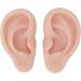 Flexible & Reusable Silicone Ear Model - 1 Pair Medium Skin Color for Ear Piercing Practice - Buy Online on SooperMarket.com