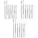 KALLORY 3 Sets 7pcs Seven Piece Ear Picking Tool Set Cleaning Tools Spring Tool Ear Cleaning Tools Ear Clean Tool Ear Cleaning Tools Set Ear Care Tools Seven Piece Set Silver Care Silverx3pcs 12X1X1cmx3pcs