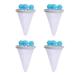 4 Pieces Reusable Household Hair Filter Washer Lint Trap Net Pouch Pet Hair Remover For Laundry Washing Machine Floating Hair Remover For Washing Machine Blue
