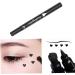 Eyeliner Stamp 2 in 1 Double-Head Waterproof Liquid Eyeliner Pen Make-Up Tool Black Heart Liquid Eyeliner - Buy Online on SooperMarket.com