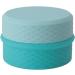Silicone Cream Jars with Spoon Travel Silicone Makeup Container Portable 3 in 1 Outdoor for Women (Sky Blue) - Buy Online on SooperMarket.com