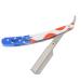 Razor with straight edge smooth handle stainless steel manual razor for men rust protection corrosion protection for beard for eyebrows for home use for hair for hairdressing salon
