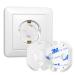 Hoffenbach socket safety lock with rotating mechanism 20x - child safety lock for sockets - socket protection for babies and children