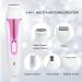 5-in-1 Facial Hair Remover & Eyebrow Trimmer - Electric Hair Removal Epilator for Women | Pink Beauty Tool - Buy Online on SooperMarket.com