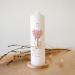 Personalized Baptism Candle for Girls | Custom Tree & Hearts Design | Pink with Name & Saying | Online Design & Jute Ribbon Decor - Buy Online on SooperMarket.com
