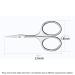 Manual Eyebrow Cutter & Tweezers | Eyebrow Care Scissors for Beard Eyelashes Nose Hair - Silver - Buy Online on SooperMarket.com