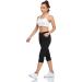 GymBrave Women's Hiking Cargo Pants - Quick Dry Capris for Outdoor Camping - UPF 50, Water Resistant, Zipper Pockets - Black, Medium - Buy Online on SooperMarket.com