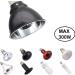 Hisunfarm Reptile Pet Heat Lamp Holder with Clip | 300 Watt UVA/UVB Bulb Guard for Lizard, Turtle, Snake, Spider & Chick - Buy Online on SooperMarket.com