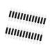 CIMAXIC 100pcs ladies suits EyeShadow Sponge Applicator eyeshadow brush kit Smudge brush Oval travel Patcher M White