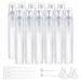 Benecreat 12 pack 20 ml white mini travel spray bottles with 4 partly funnel 4 partly 1ml pipette and 2-part plastic pump for perfume with travel lotion 20ml